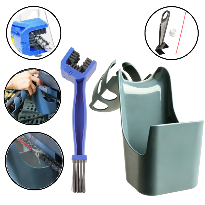 Cycling Gear Organiser - Kit Sikat Rantai Sepeda Motor dengan