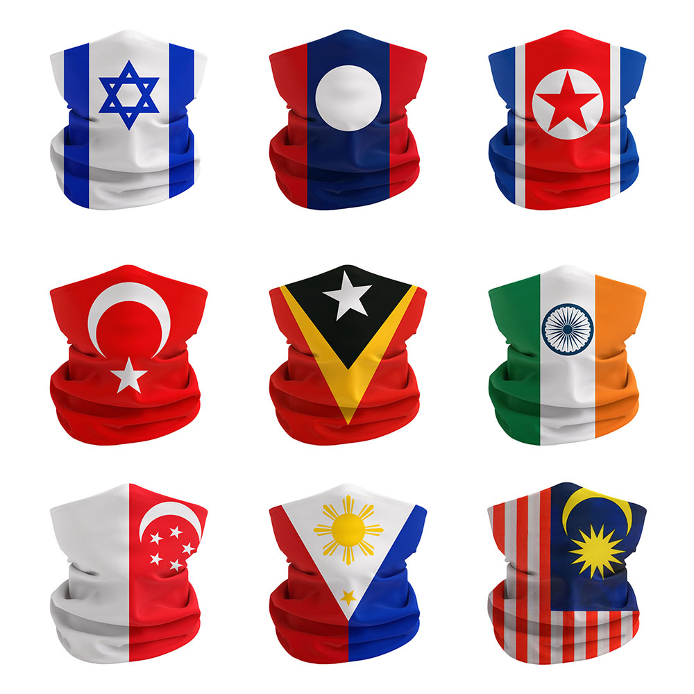 Philippines Cycling Gear - Bendera nasional Asia dicetak Bandana Israel