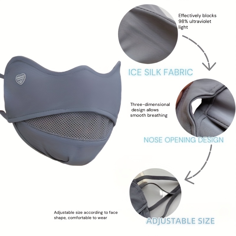 Masker Sutra Es 3DBreathable d - Cycling Gear Design ulasan dan harga